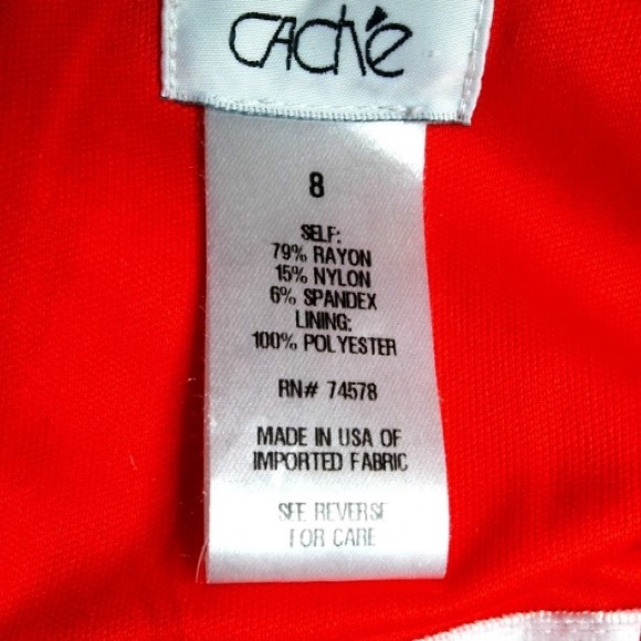 Cache Red Strapless Cocktail Dress Size 8 - Picture 14 of 16